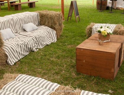 HAY BALE SEATING